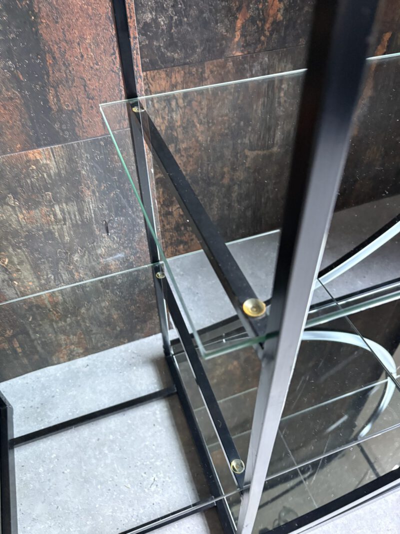 Midcentury Ronde vitrine kast