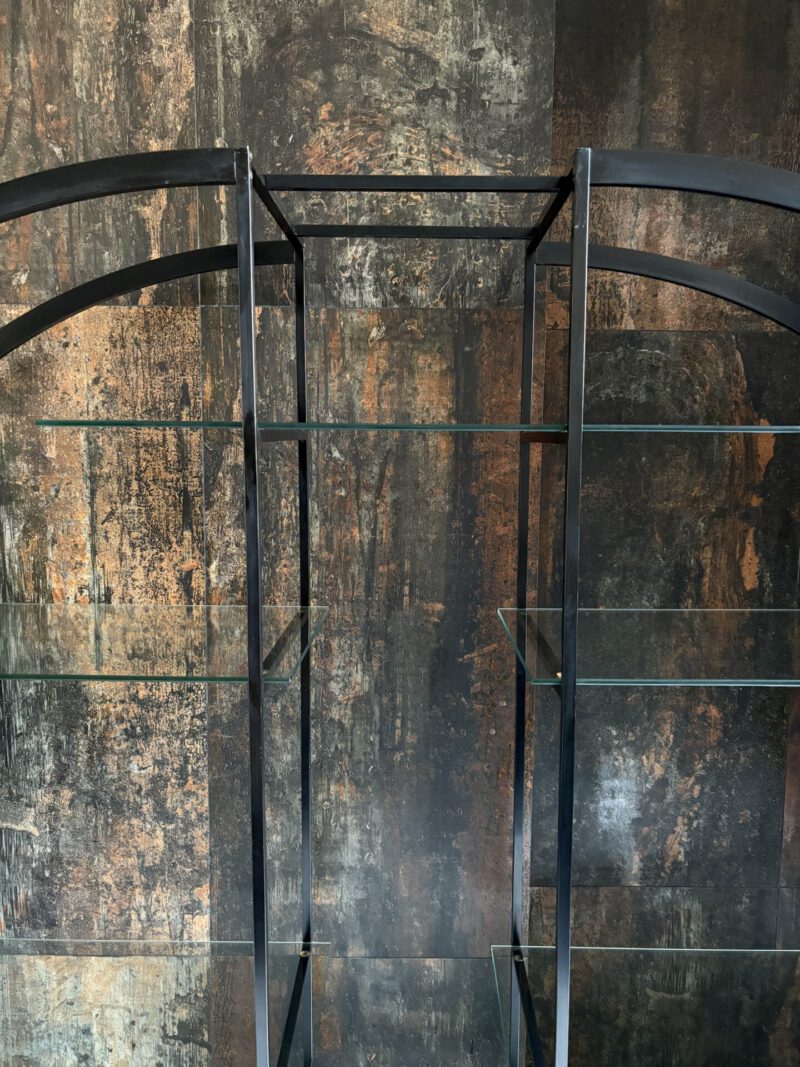 Midcentury Ronde vitrine kast