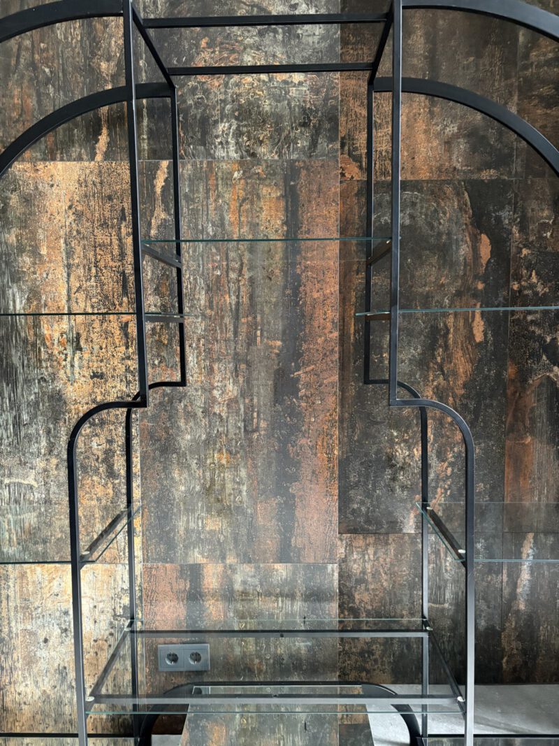 Vintage design vitrinekast/roomdivider