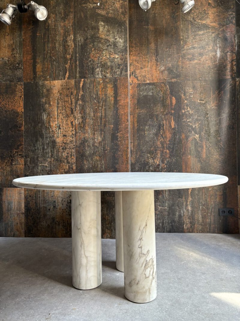 Vintage design eettafel marmer