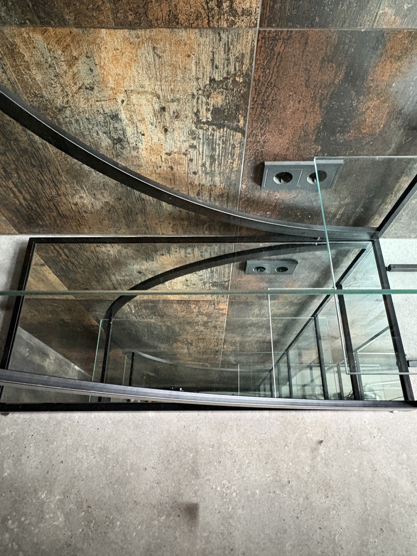 Vintage roomdivider /vitrinekast Jaren 80