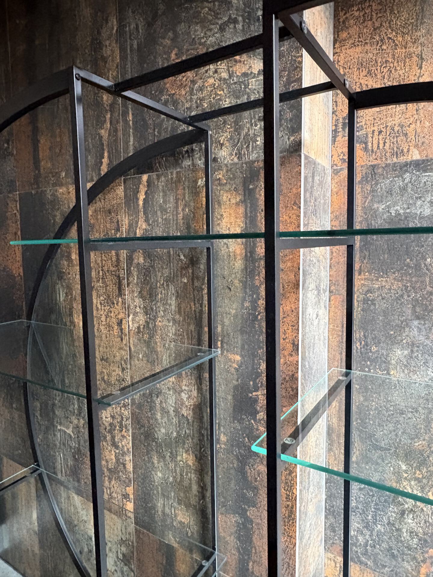 Vintage roomdivider /vitrinekast Jaren 80