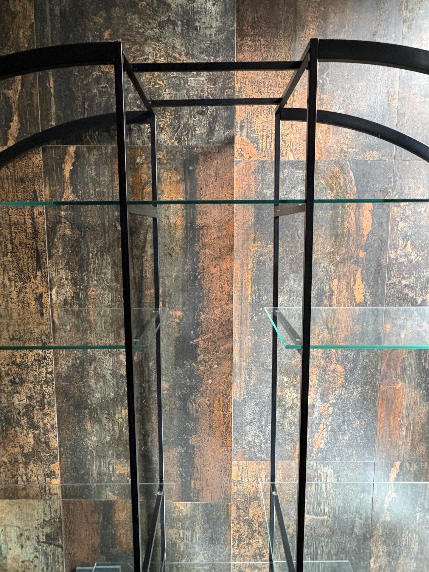 Vintage roomdivider /vitrinekast Jaren 80