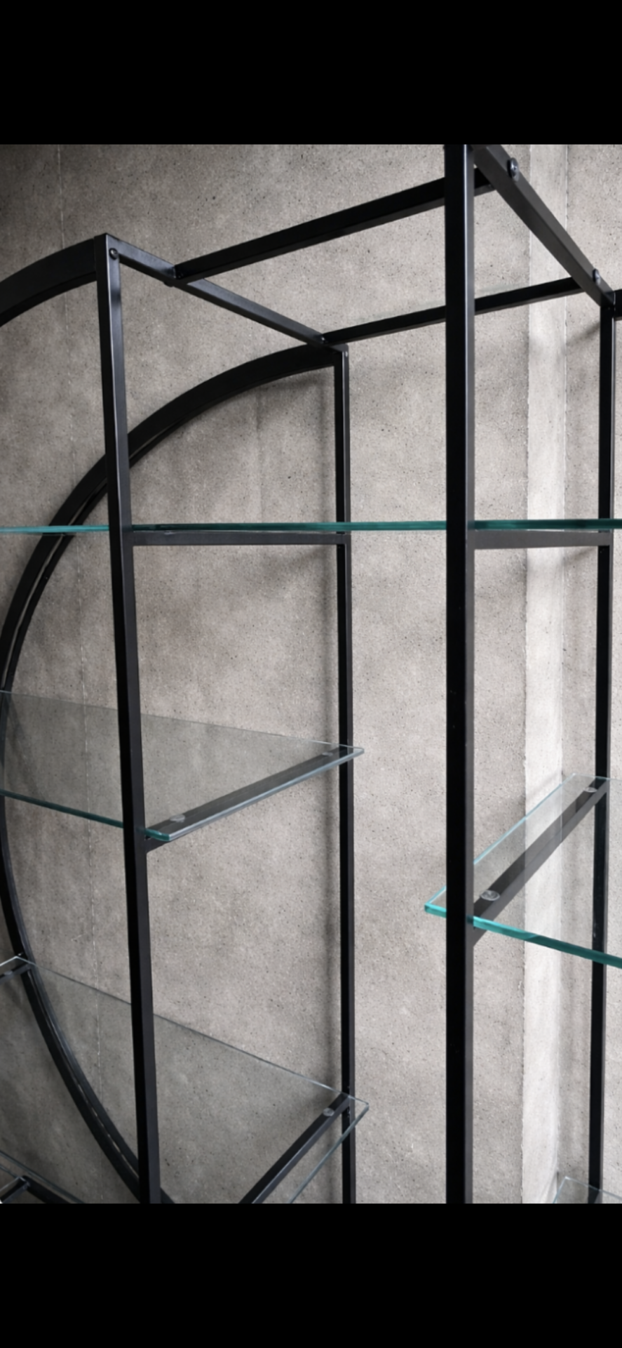 Vintage roomdivider /vitrinekast Jaren 80